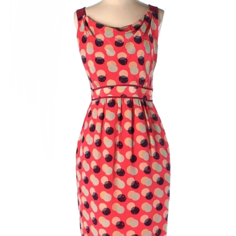 Moulinette Soeurs Silk Polka Dot Pink Dress